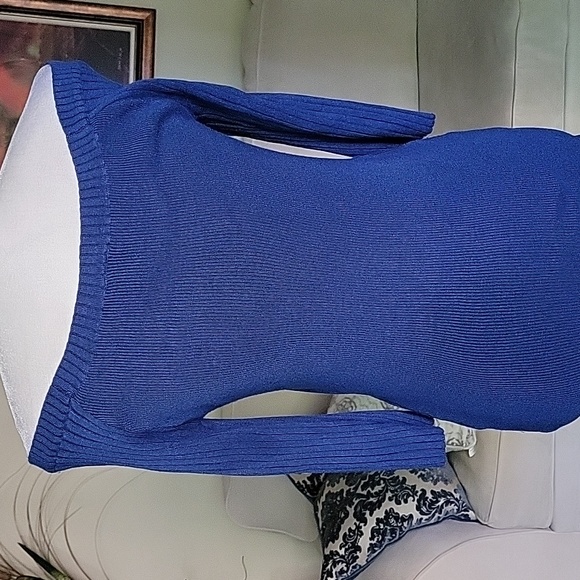 Bisou Bisou Michele Bohbot Of Shoulder  Knit Top/ Sweater - Picture 4 of 5